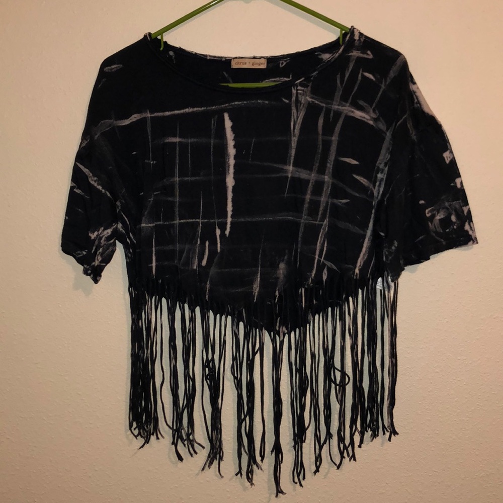 Cropped Fringe Top